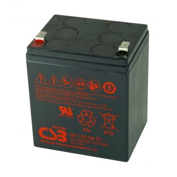 CSB HR1221W (12V 5Ah) High-Rate Discharge VRLA AGM Battery