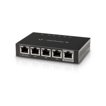 Ubiquiti UISP ER-X EdgeRouter 5-Port Broadband Router - 1x Passive PoE Port - 01