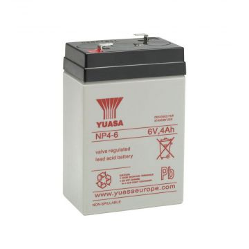 Yuasa NP4-6 (6V 4Ah) General Purpose VRLA Battery