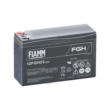 FIAMM 12FGH23 SLIM High-Rate Performance (5-Year) VRLA Battery (12V 5Ah)