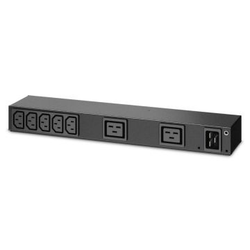 APC AP6120A Rack PDU, Basic, 0U/1U, 100-240V/20A, 220-240V/16A, (7) C13, (2) C19 01