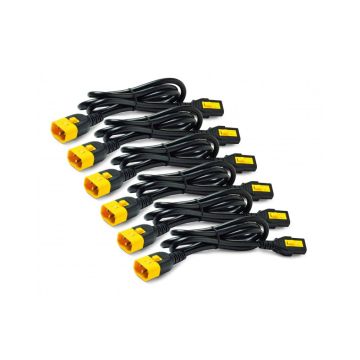 APC AP8706S-WW Power Cord Kit (6 ea), Locking, C13 to C14, 1.8m - 01