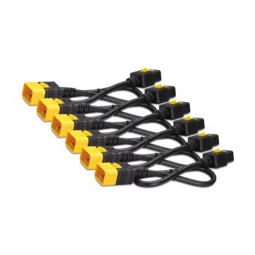 APC AP8712S Power Cord Kit (6 ea), Locking, C19 to C20, 0.6m