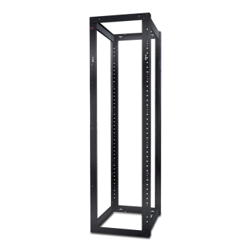 APC AR204A NetShelter 4 Post Open Frame Rack 44U #12-24 Threaded Holes