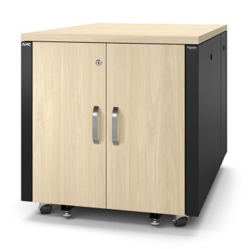 APC AR4012A NetShelter Soundproof, 12U, Server Rack Enclosure, Maple