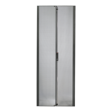 APC AR7100 NetShelter SX 42U 600mm Wide Perforated Split Doors, Black