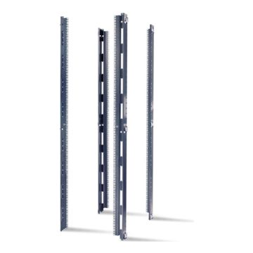 APC AR7510 NetShelter SX 42U, 23in EIA Mounting Rails for 750-mm Wide Enclosures, Square Holes (Qty 4)