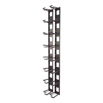APC AR8442 Vertical Cable Organizer, 8 Cable Rings, Zero U