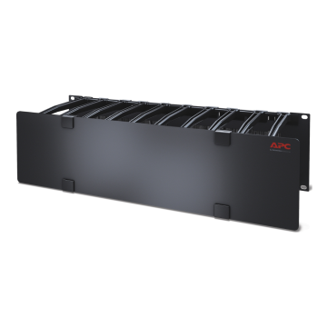 APC AR8605 3U Horizontal Cable Manager, 6in Fingers Top & Bottom