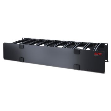APC AR8606 2U Horizontal Cable Manager, 6in Fingers Top & Bottom