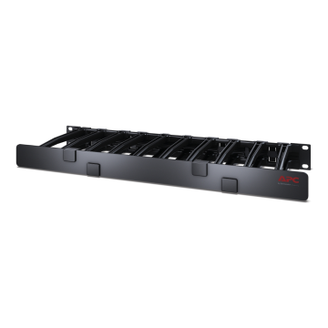 APC AR8612 1U Horizontal Cable Manager, 6in Deep, Single-Sided