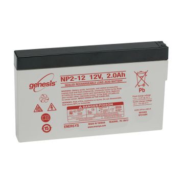 EnerSys Genesis NP2-12FR (12V 2Ah) General Use AGM VRLA Battery - 01