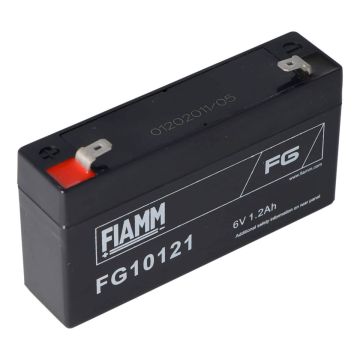 FIAMM FG10121 General Purpose (5-Year) VRLA Battery (6V 1.2Ah)