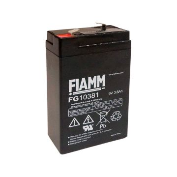 FIAMM FG10381 General Purpose (5-Year) VRLA Battery (6V 3.8Ah)