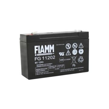 FIAMM FG11202 General Purpose (5-Year) VRLA Battery (6V 12Ah)