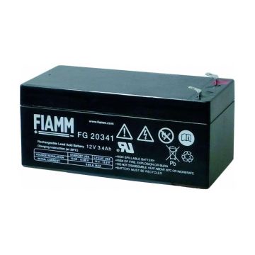 FIAMM FG20341 General Purpose (5-Year) VRLA Battery (12V 3.4Ah)