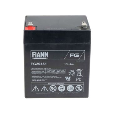 FIAMM FG20451 General Purpose (5-Year) VRLA Battery (12V 4.5Ah)