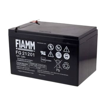 FIAMM FG21201 General Purpose (5-Year) VRLA Battery (12V 12Ah)