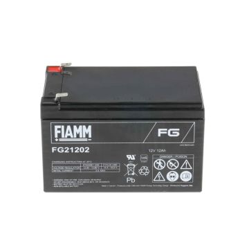 FIAMM FG21202 General Purpose (5-Year) VRLA Battery (12V 12Ah)