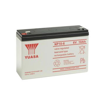 Yuasa NP10-6 (6V 10Ah) General Purpose VRLA Battery