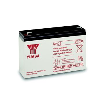 Yuasa NP12-6 (6V 12Ah) General Purpose VRLA Battery