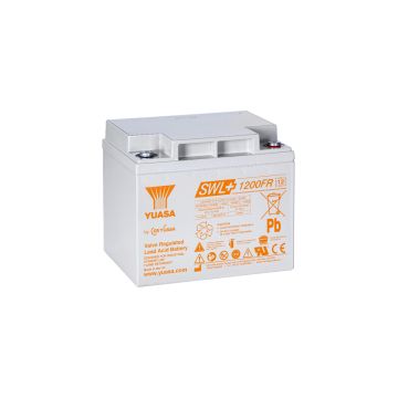 Yuasa SWL+1200FR (12V 40.6Ah) Very Long Life Hybrid VRLA Battery