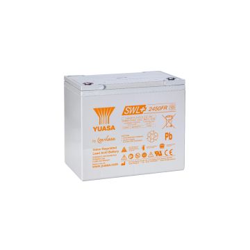 Yuasa SWL+2450FR (12V 80Ah) Very Long Life Hybrid VRLA Battery