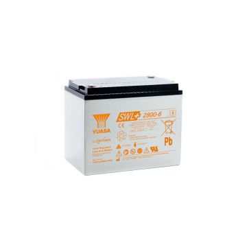 Yuasa SWL+2800-6 (6V 184Ah) Very Long Life Hybrid VRLA Battery