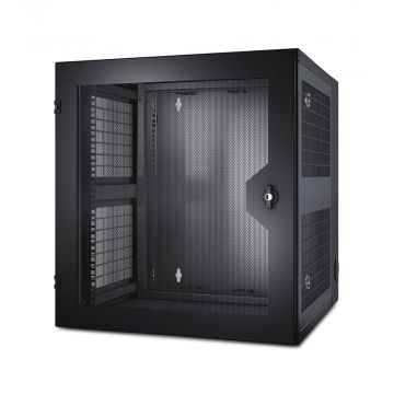 APC AR100HD NetShelter 13U Wallmount Rack Cabinet Vented Door Double Hinged Server Depth - Main
