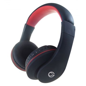 CONNEkT Gear HP530 Stereo PC On-Ear Headset with In-Line Mic and Volume Control - Black/Red - 01