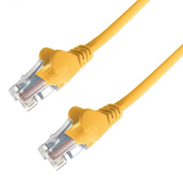 CONNEkT Gear 1.5m RJ45 CAT5e UTP Stranded Flush Moulded Network Cable - 24AWG - Yellow - 01