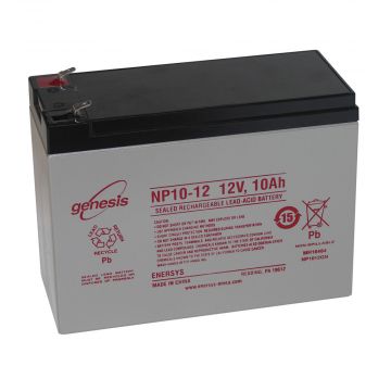 EnerSys Genesis NP10-12FR (12V 9.5Ah) General Use AGM VRLA Battery - 01
