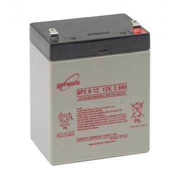 EnerSys Genesis NP2.9-12 (12V 2.9Ah) General Use AGM VRLA Battery - 01