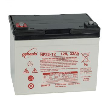 EnerSys Genesis NP33-12 (12V 33Ah) General Use AGM VRLA Battery - 01
