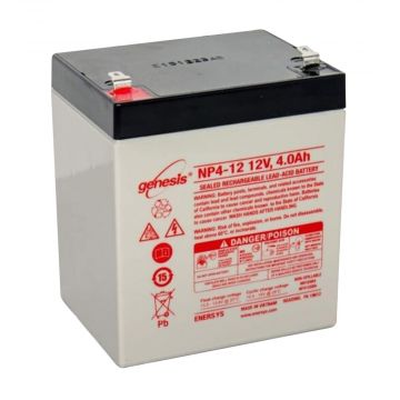 EnerSys Genesis NP4-12FR (12V 4Ah) General Use AGM VRLA Battery - 01