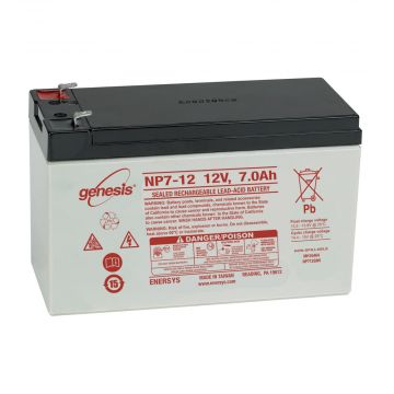 EnerSys Genesis NP7-12FR (12V 7Ah) General Use AGM VRLA Battery - 01