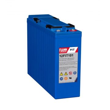 FIAMM 12FIT101 (12V 101Ah) Very Long-Life, Front Terminal AGM Battery