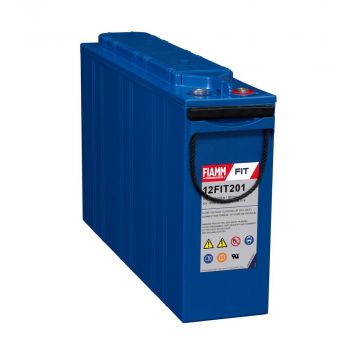 FIAMM 12FIT201 (12V 200Ah) Very Long-Life, Front Terminal AGM Battery