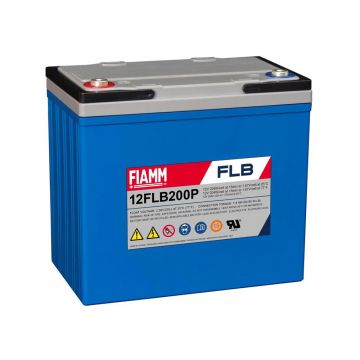 FIAMM 12FLB200P (12V 55Ah) Unsurpassed High-Rate Performance AGM Battery