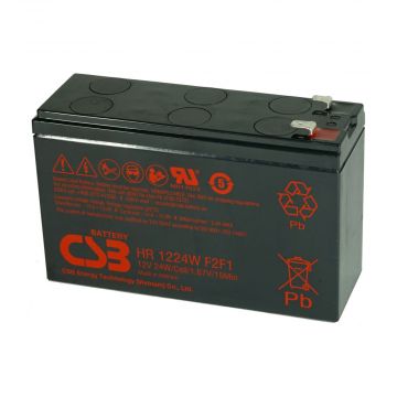 CSB HR1224WF2F1 (12V 6Ah) High-Rate Discharge VRLA AGM Battery