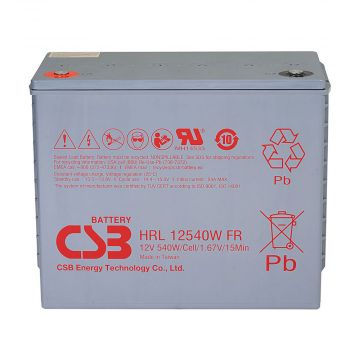 CSB HRL12540W (12V 134Ah) High-Rate & Long-Life VRLA AGM Battery