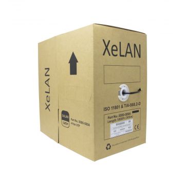 XeLAN 3000-0004 CAT5e UTP External 4 Pair Cable 305m Box - Black - 01