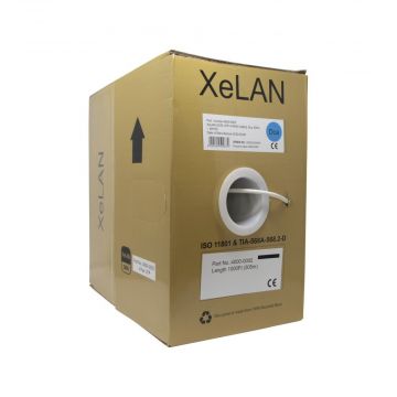 XeLAN 4000-0002 CAT6 UTP 4 Pair Cable DCA 305m Box - White LSOH - 01