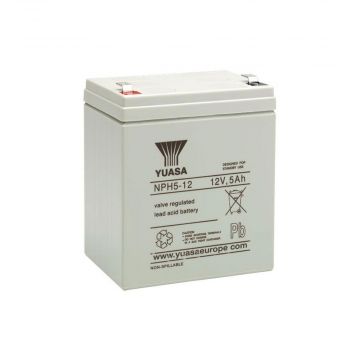 Yuasa NPH5-12 (12V 5Ah) High Rate VRLA Battery