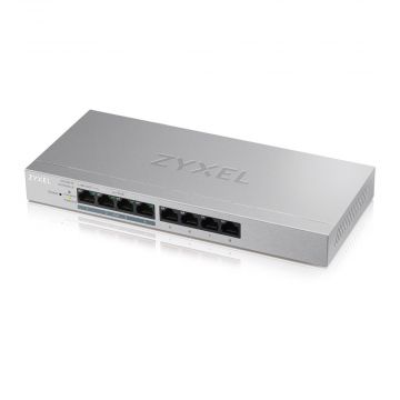 Zyxel GS1200-8HP v2 8-Port Web Managed PoE+ Gigabit Switch with 4x PoE+ Ports (60W) - 01