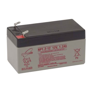 EnerSys Genesis NP1.2-12FR (12V 1.2Ah) General Use AGM VRLA Battery - 01